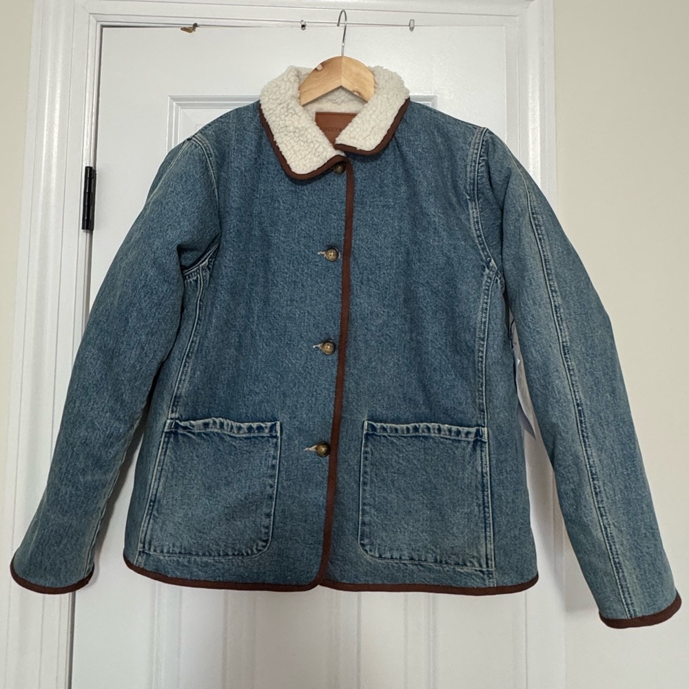 Lucky Brand Denim Jacket with Shearling